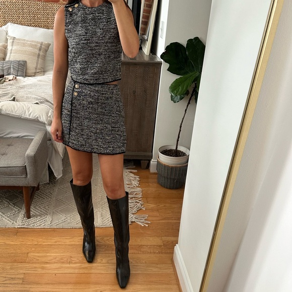 Zara heeled leather knee high boots leather black kitten heel 2006/310 38 7.5 - Picture 14 of 16